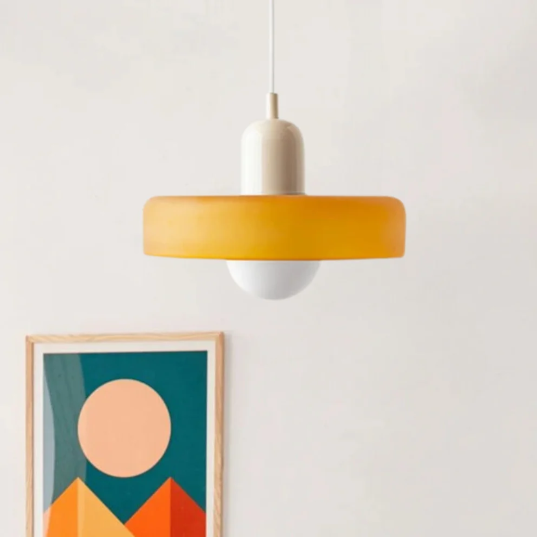 AA NOT AVAIALBLE Design LED Lampa wisząca - GloboLuxe-kremowo-pomarańczowy-25 cm-Trend Polska