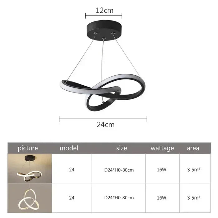 AA Out Of Stock Nowoczesna lampa sufitowa LED - WaveGlow-Czarny 24 cm-Ciepły dowcip-Trend Polska