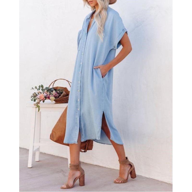 Casual Sukienka dżinsowa - Maren-S-Trend Polska