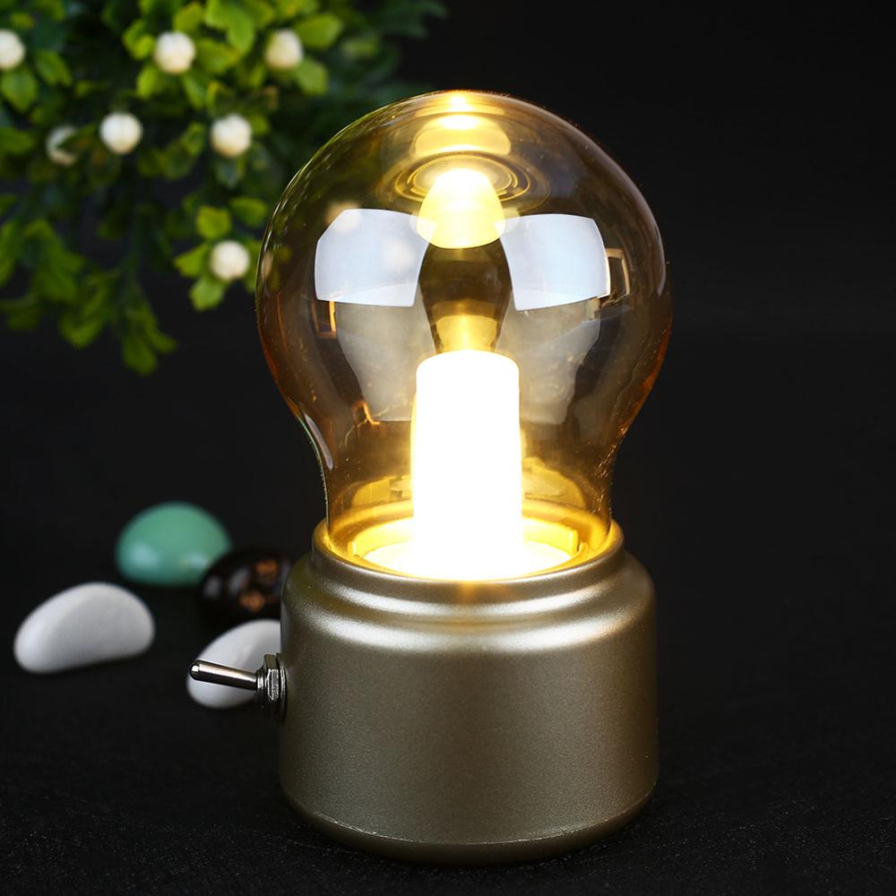 Przenośna Lampa Stołowa Retro - LumiRetro-Złoto-Trend Polska