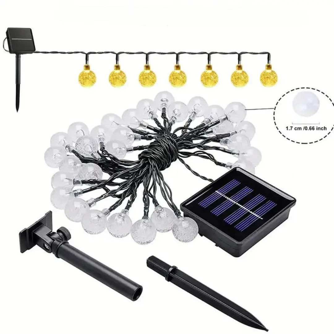 Trwała girlanda świetlna LED - SolarGlow-5 metrów - 20 lampek-Trend Polska