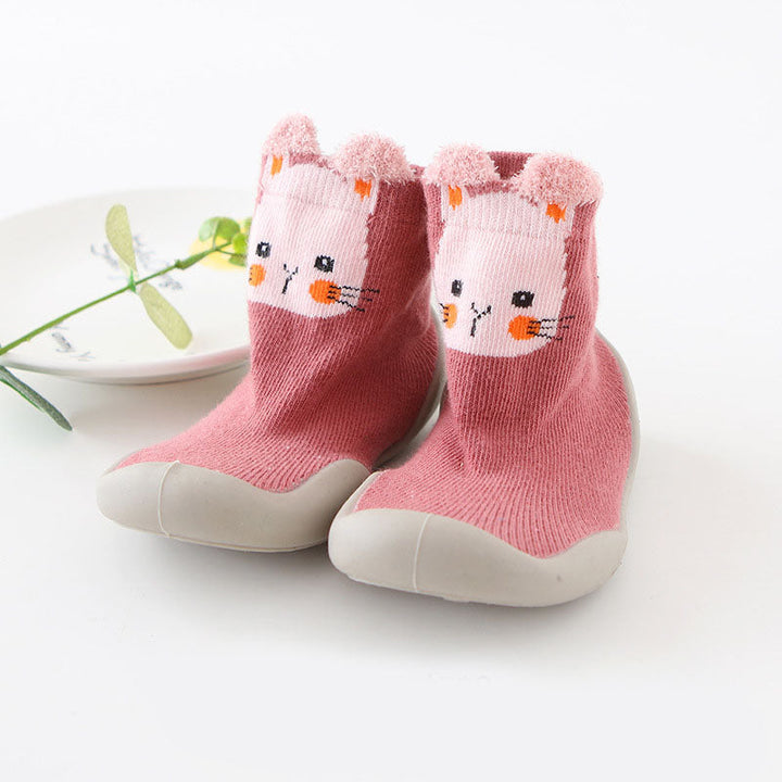 Miękkie Dziewiarskie Buty Dla Maluchów - Antypoślizgowe Kapcie