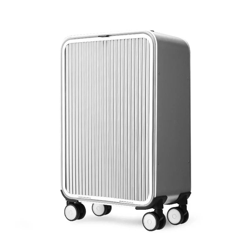 100% Aluminiumowy twardy walizka – Valparaíso-Srebro-XS (34 L)-Trend Polska