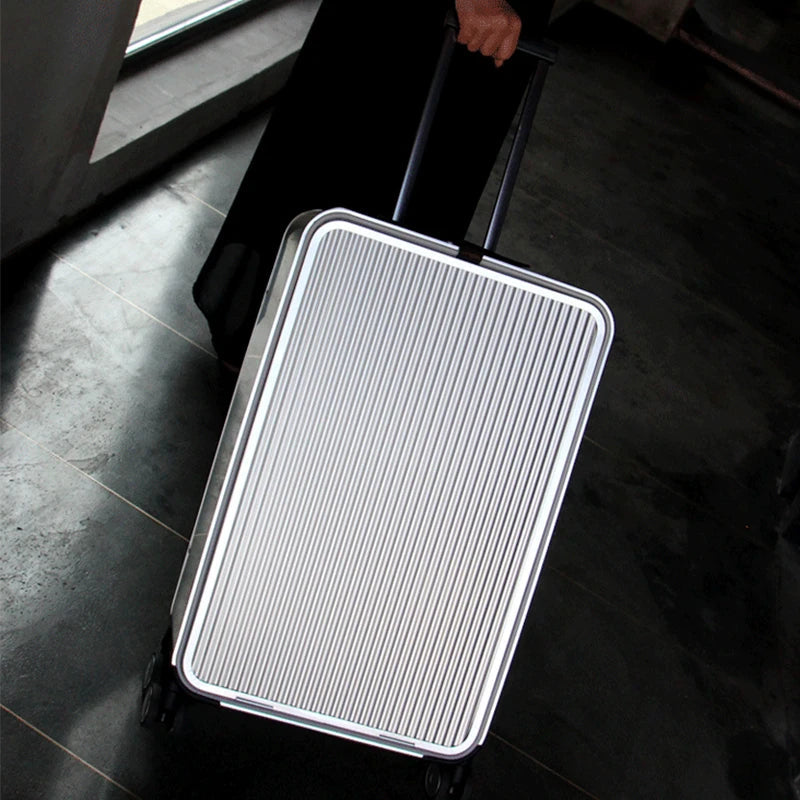 100% Aluminiumowy twardy walizka – Valparaíso-Srebro-XS (34 L)-Trend Polska