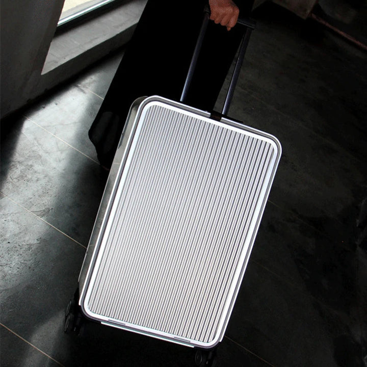 100% Aluminiumowy twardy walizka – Valparaíso-Srebro-XS (34 L)-Trend Polska