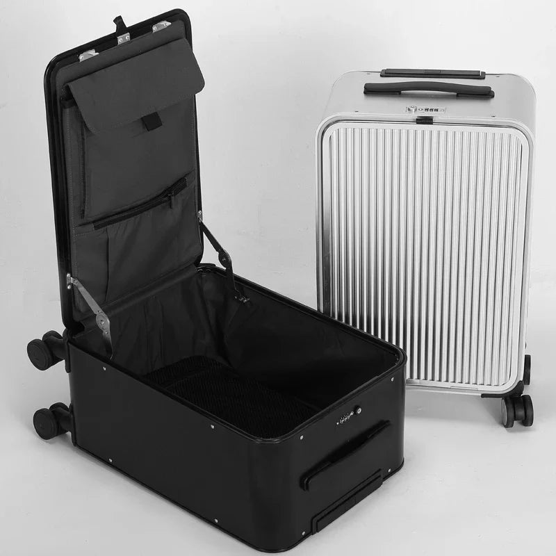 100% Aluminiumowy twardy walizka – Valparaíso-Srebro-XS (34 L)-Trend Polska