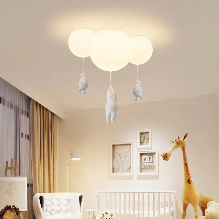 Lampa sufitowa dla dzieci z misiem i balonem - CloudBear