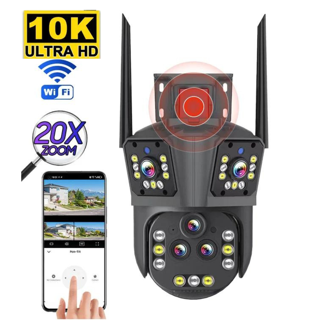 10K Kamera WiFi z zabezpieczeniem, 20MP, 20x Zoom – DualGuard Ultra 10K-Trend Polska