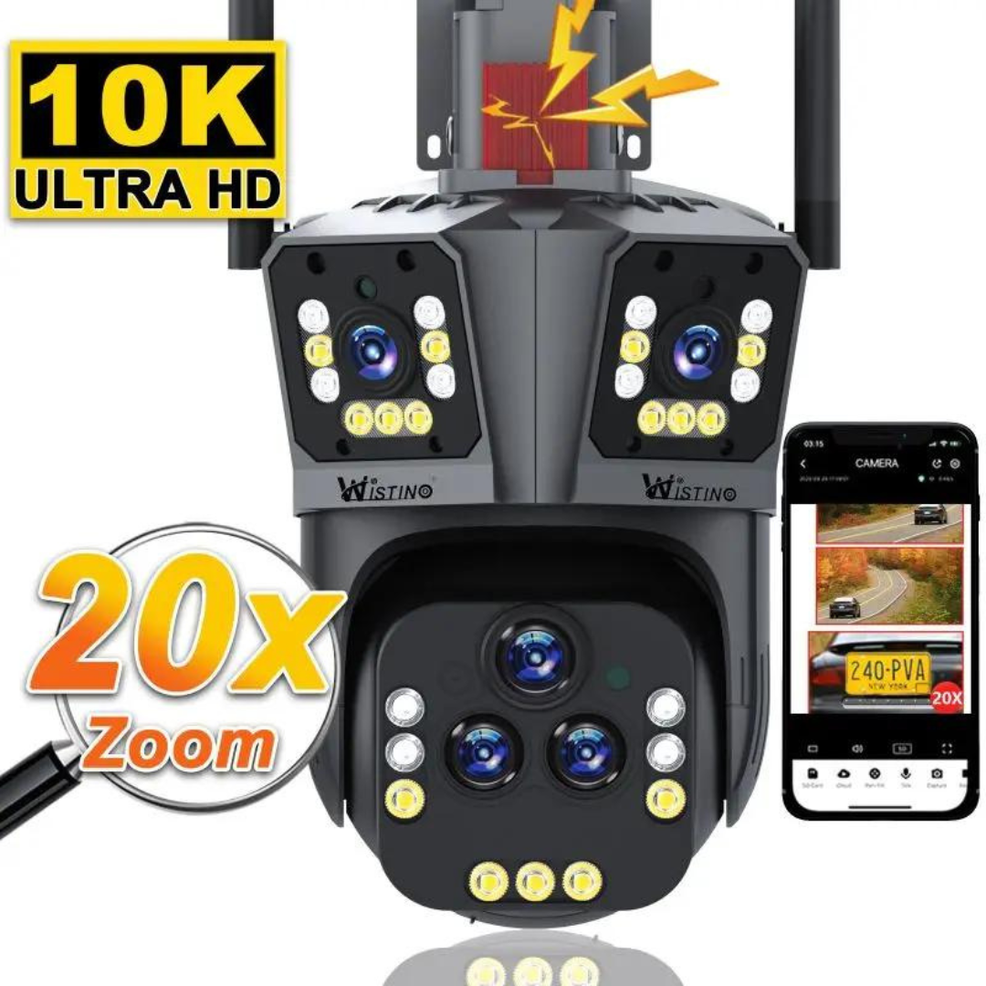 10K Kamera WiFi z zabezpieczeniem, 20MP, 20x Zoom – DualGuard Ultra 10K-Trend Polska