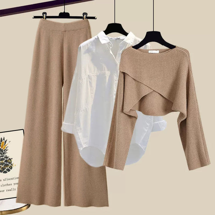 Jesienne komfortowe damskie 3-częściowe zestaw – Liviana