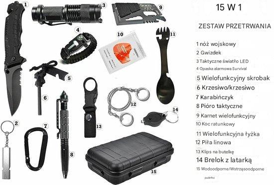 15-w-1 Zestaw przetrwania - SurvivorX-Trend Polska