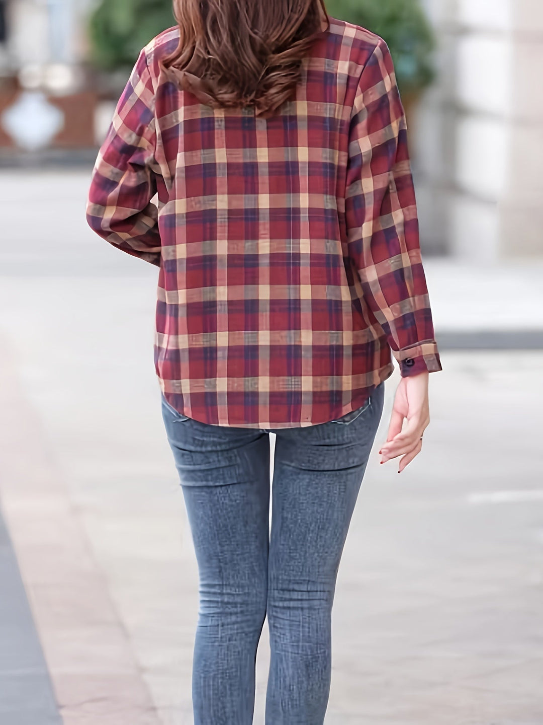 Fasonowana Casual Bluzka Damska - Nora