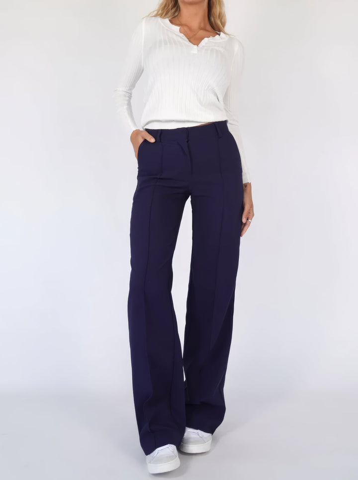 Stylowe Szerokie Spodnie Damskie – Aurelia