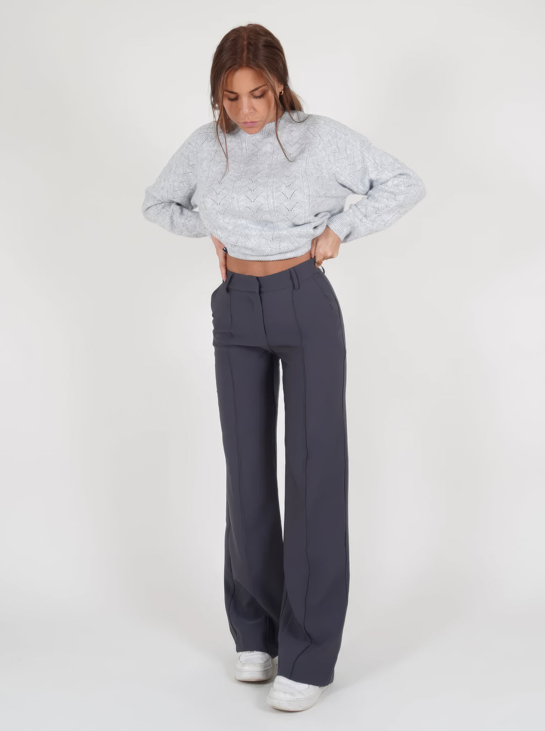 Stylowe Szerokie Spodnie Damskie – Aurelia
