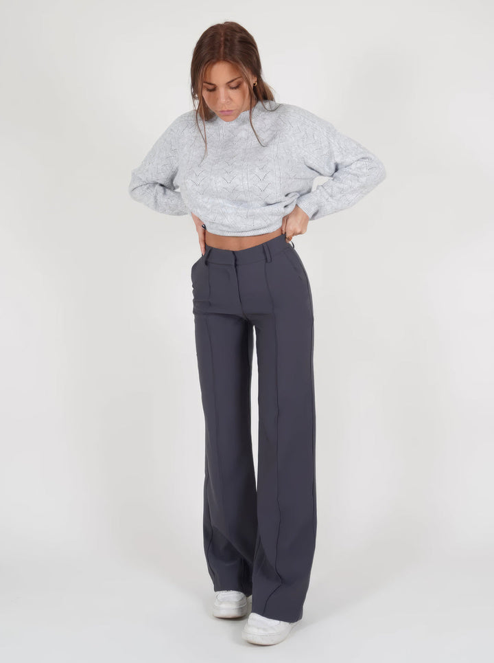 Stylowe Szerokie Spodnie Damskie – Aurelia
