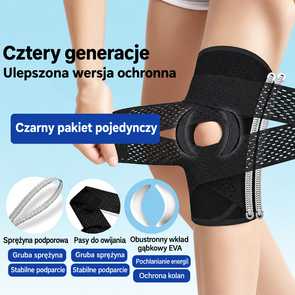 Knee Support Wrap with Adjustable Compression System 4