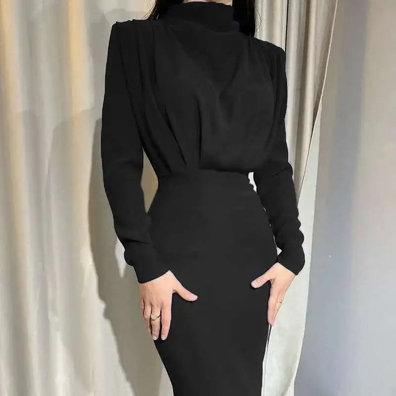 Sukienka Bodycon Midi z golfem – Valeria