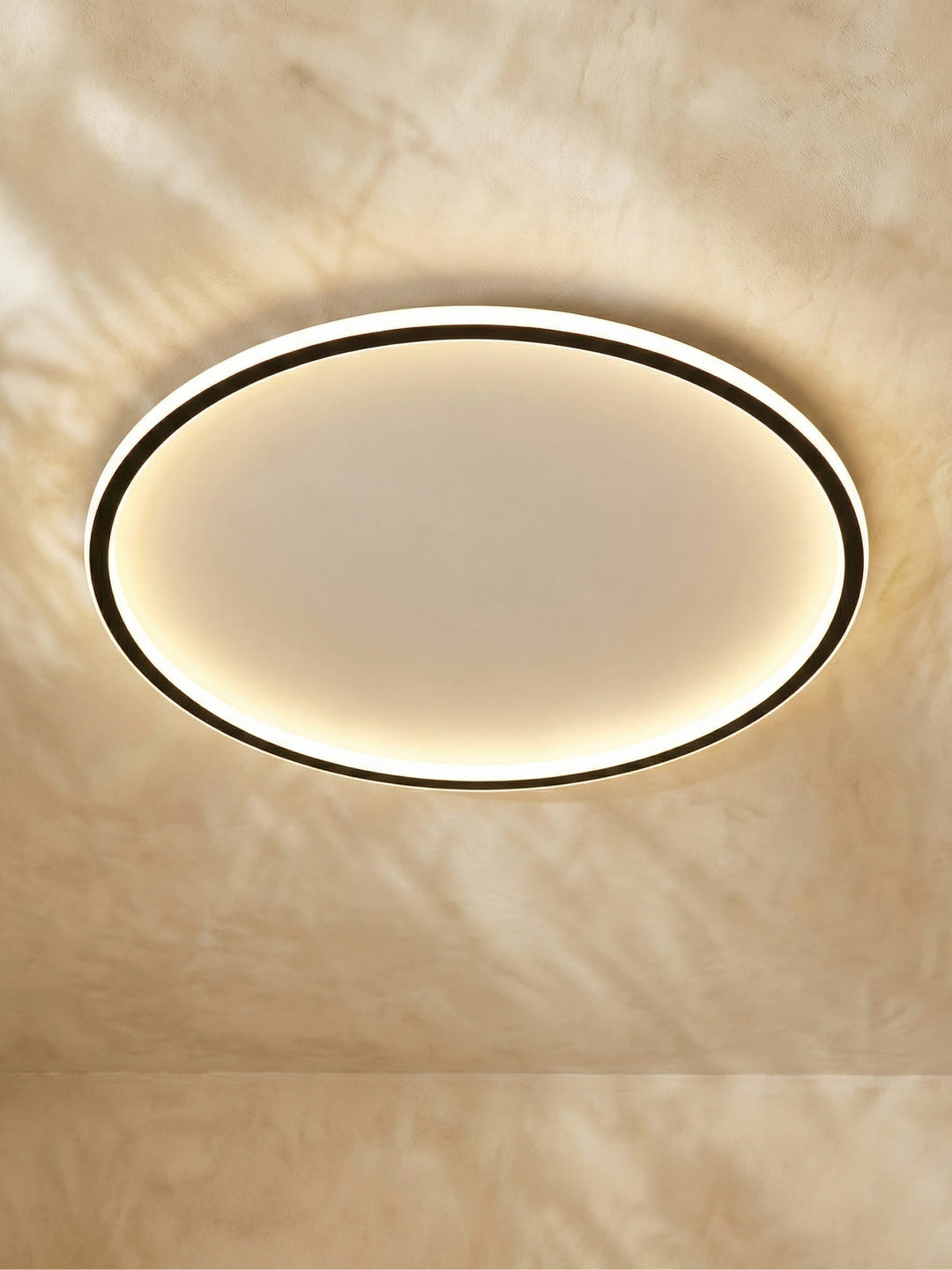 Skandynawska okrągła lampa sufitowa - AuroraSphere