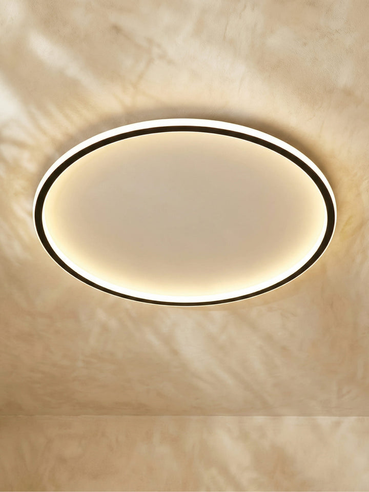 Skandynawska okrągła lampa sufitowa - AuroraSphere