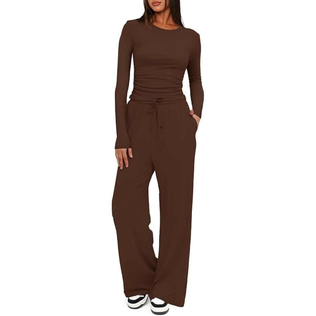 2-częściowy zestaw do lounge dla pań - Lieke-Kawa-74 cm-XS-Trend Polska