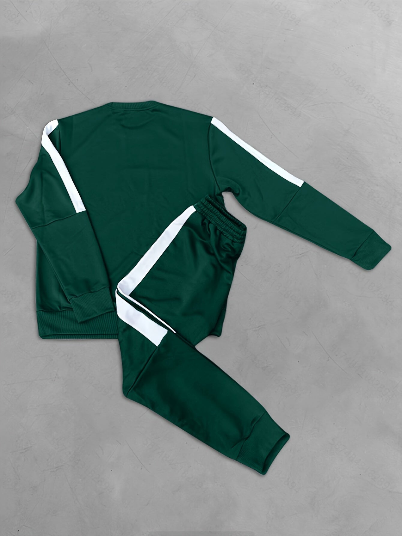 2-częściowy zestaw sportowy Color Block - Elias-Antracyt-S-Trend Polska