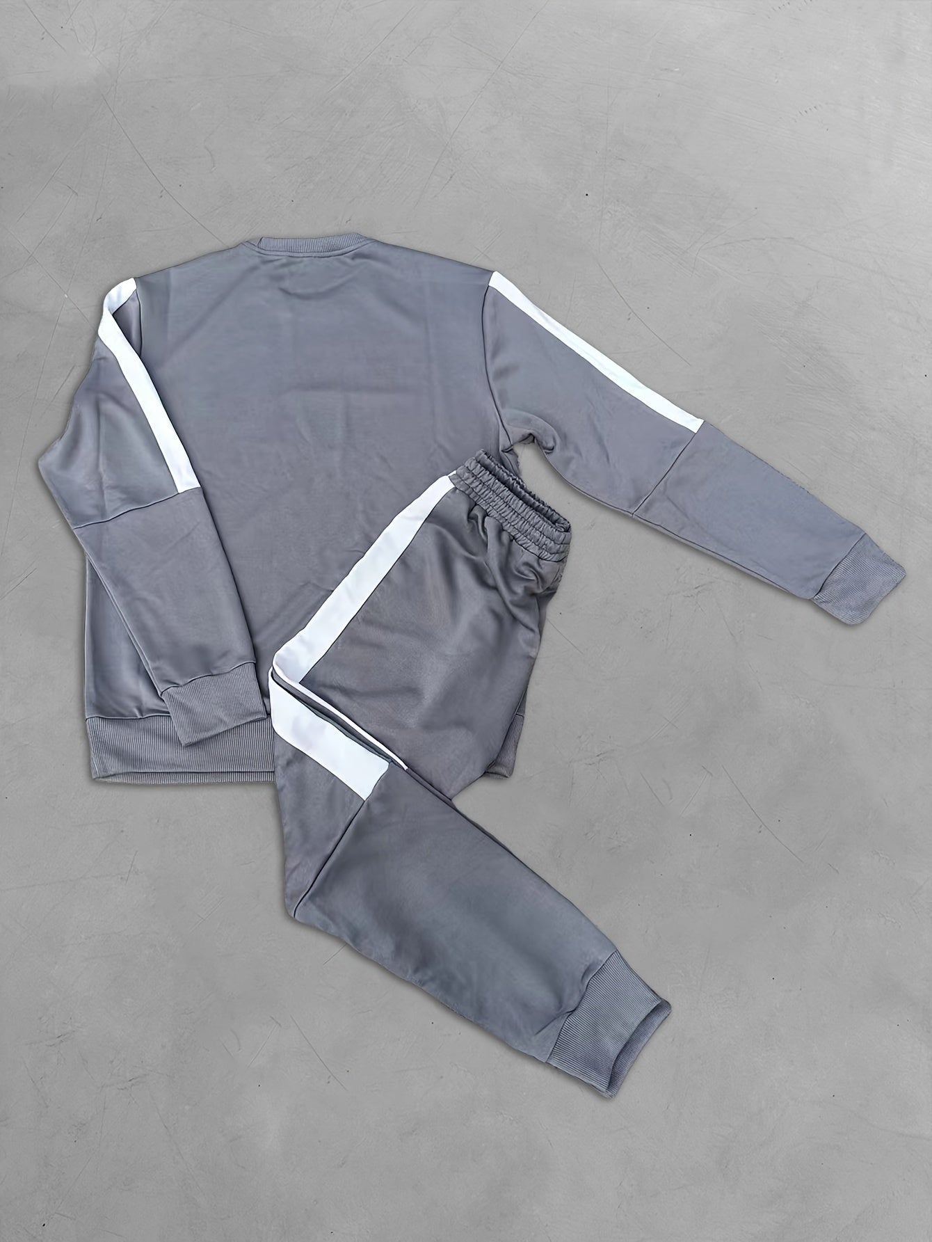 2-częściowy zestaw sportowy Color Block - Elias-Antracyt-S-Trend Polska