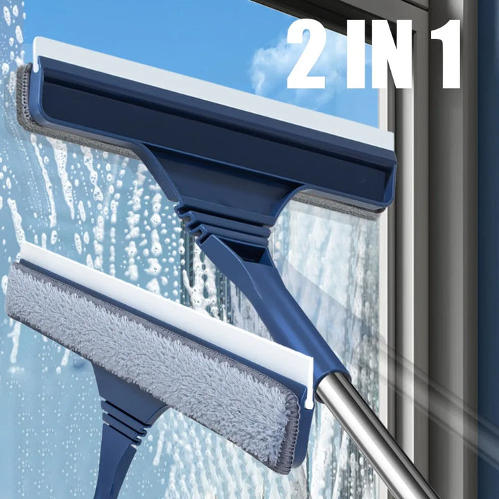 2‑in‑1 Window Mesh and Glass Cleaning Squeegee – Telescopic Handle – Buy 1, Get 1 Free-4 Section-State of Style