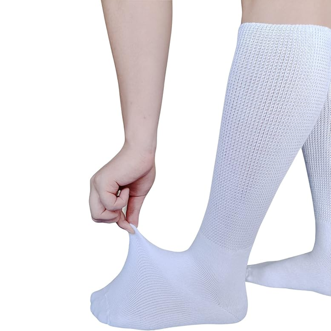2 pary skarpetek Comfort Extra Szerokie na limfodeem i cukrzycę - Max-Trend Polska