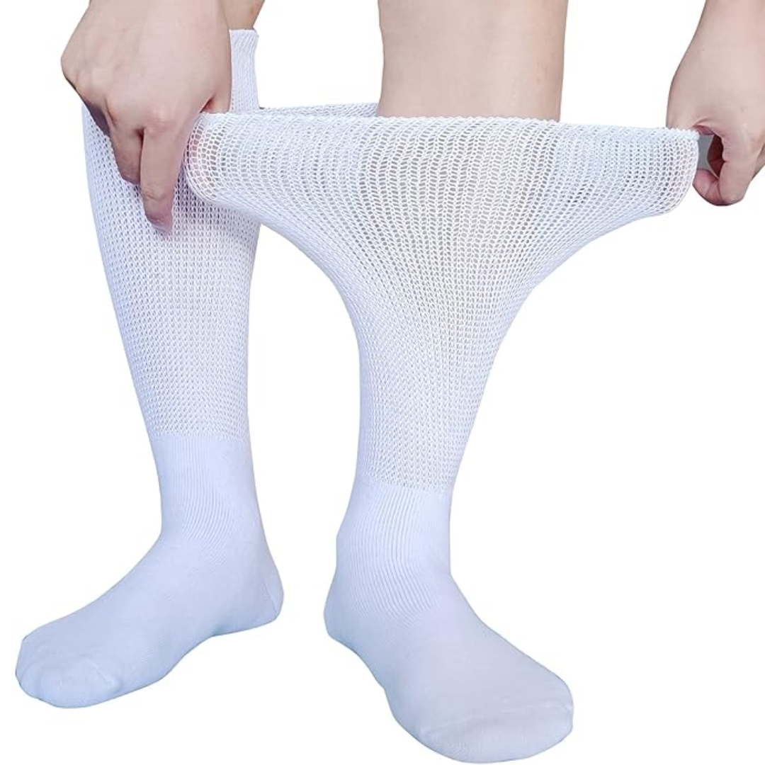 2 pary skarpetek Comfort Extra Szerokie na limfodeem i cukrzycę - Max-Trend Polska