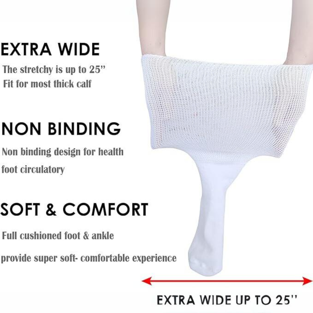 2 pary skarpetek Comfort Extra Szerokie na limfodeem i cukrzycę - Max-Trend Polska