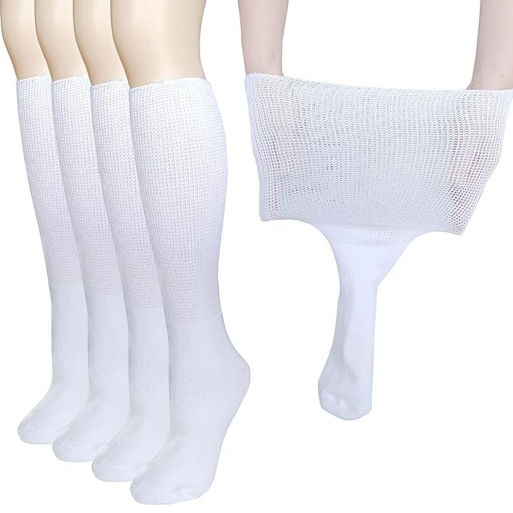 2 pary skarpetek Comfort Extra Szerokie na limfodeem i cukrzycę - Max-Trend Polska