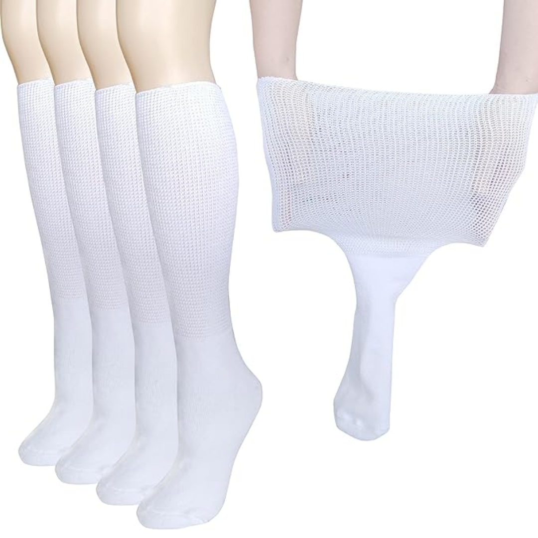 2 pary skarpetek Comfort Extra Szerokie na limfodeem i cukrzycę - Max-Trend Polska