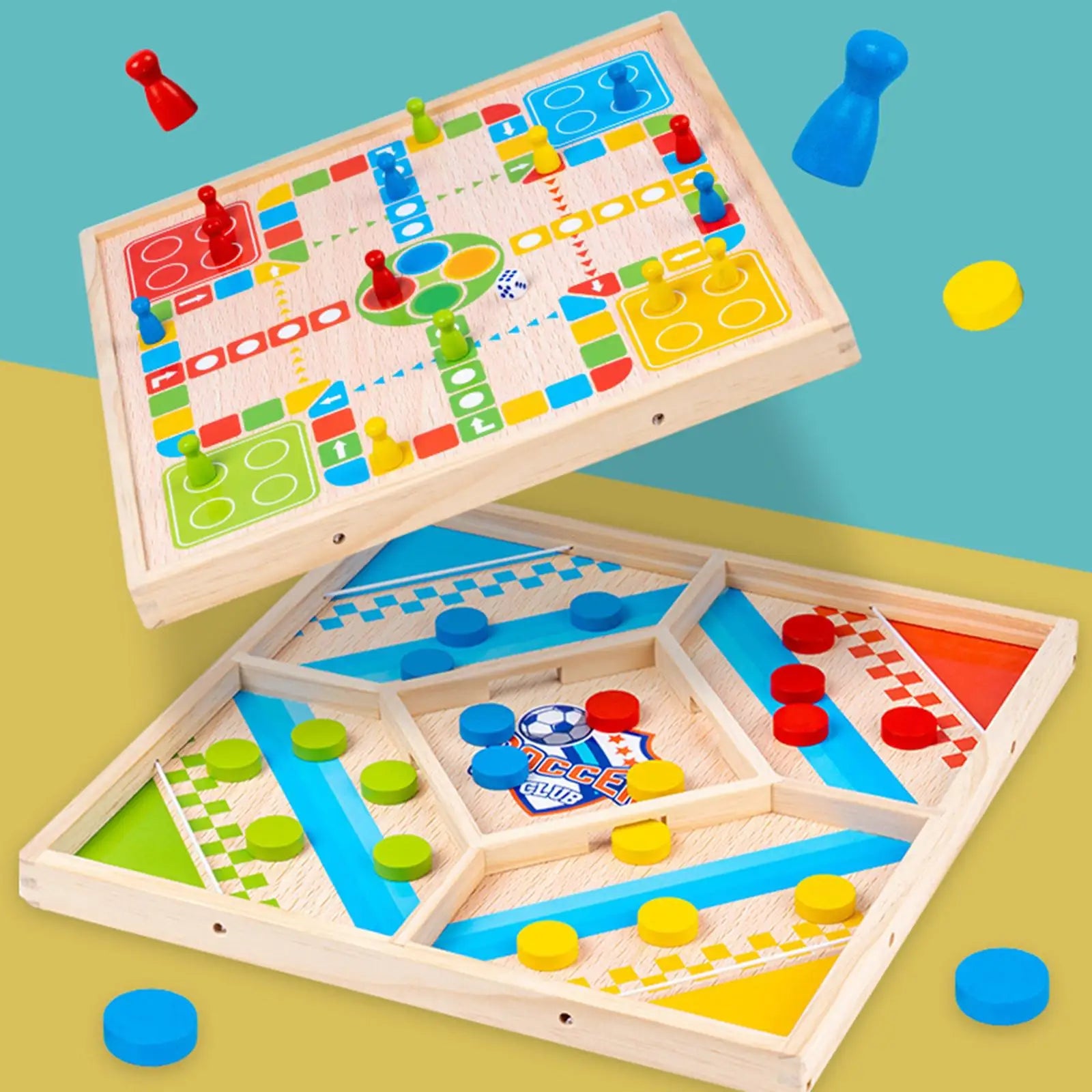 2-w-1 Edukacyjna Gra Planszowa - Double Fun Games-Trend Polska