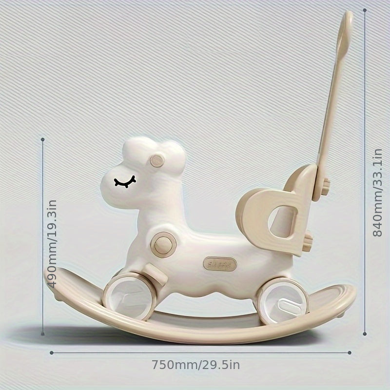 2-w-1 Huśtawka i Rower biegowy – WobbiRider-Różowy-Trend Polska