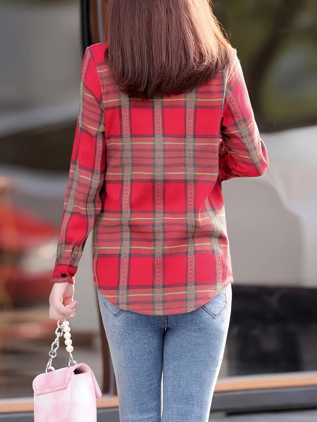 Fasonowana Casual Bluzka Damska - Nora