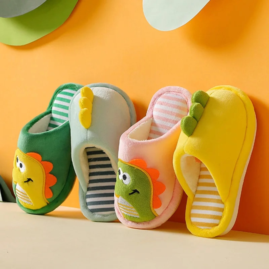 Kapcie dziecięce z dinozaurami – RoarySteps