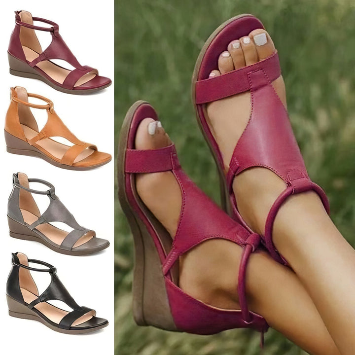 Eleganckie sandały damskie - Elora-Czarny-36-Trend Polska