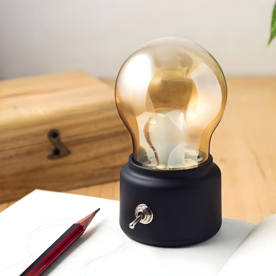 Przenośna Lampa Stołowa Retro - LumiRetro
