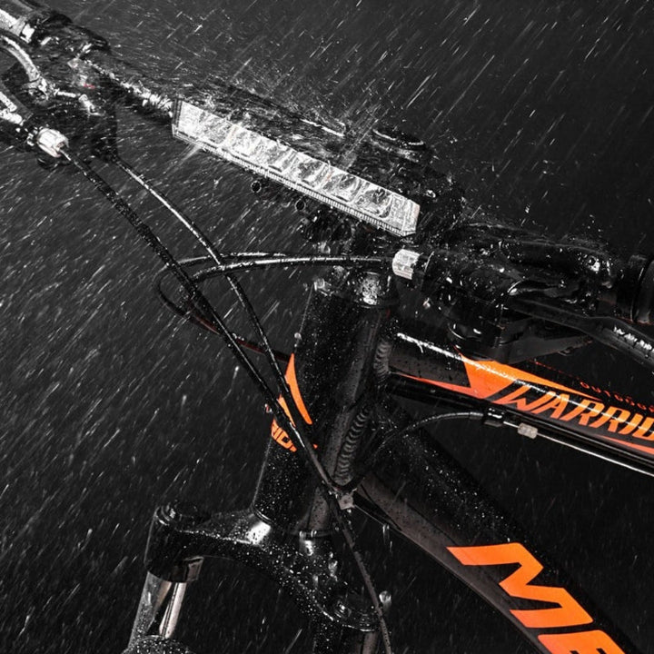 Superjasne 180° światło rowerowe z wbudowaną baterią – Luminor