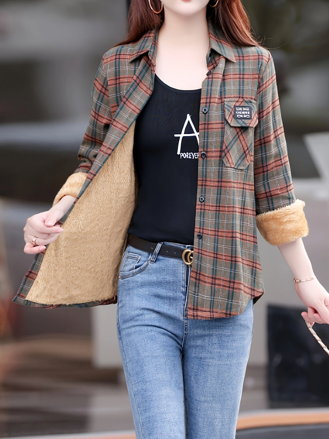 Fasonowana Casual Bluzka Damska - Nora