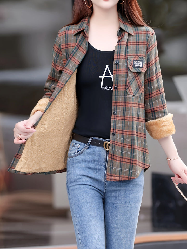 Fasonowana Casual Bluzka Damska - Nora