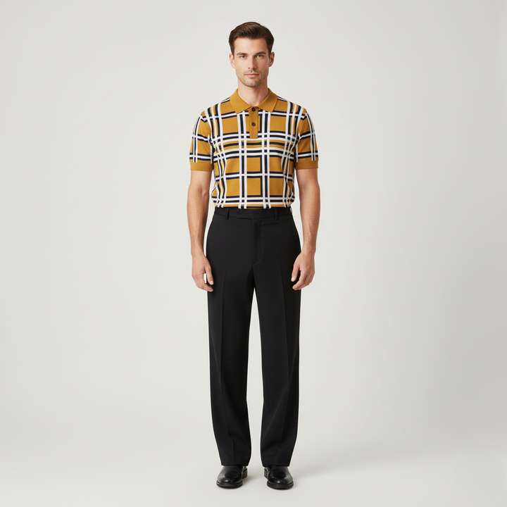 Męska Koszulka Polo w Kratę