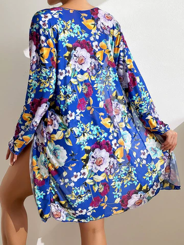 3-częściowy niebieski zestaw bikini z efektownym krojem - Marisse-S-Trend Polska
