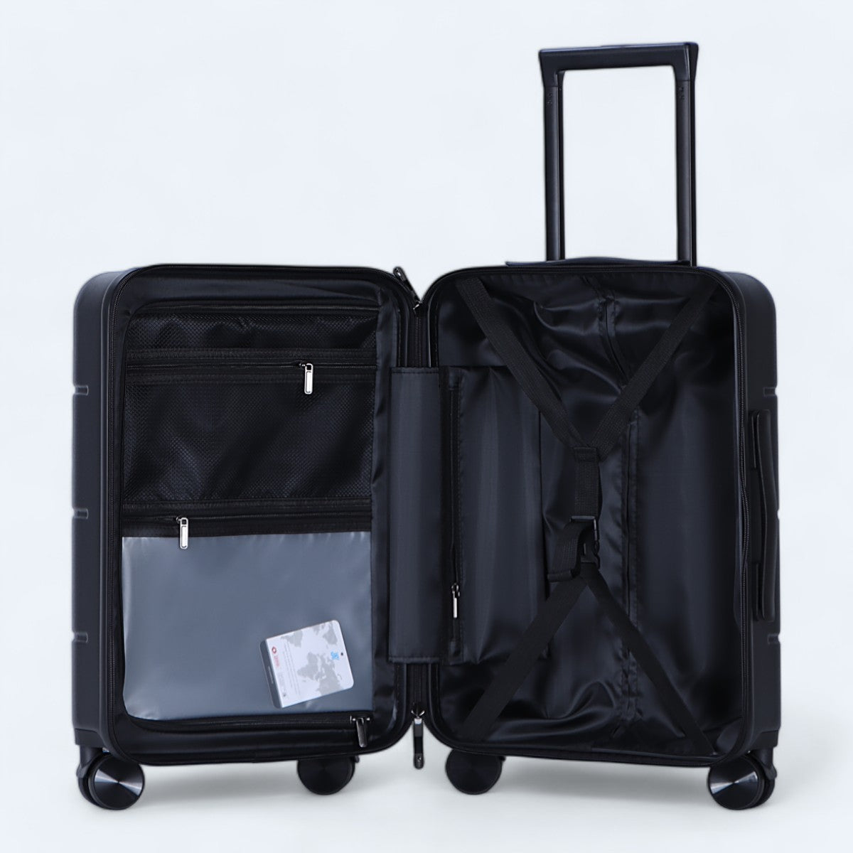 3-częściowy zestaw walizek twardych – Atlas Explorer-Czarny-S (38 L)-Trend Polska