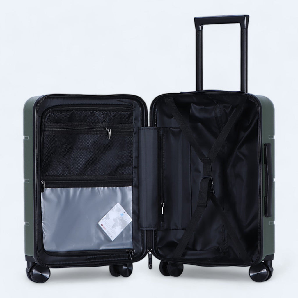 3-częściowy zestaw walizek twardych – Atlas Explorer-Czarny-S (38 L)-Trend Polska