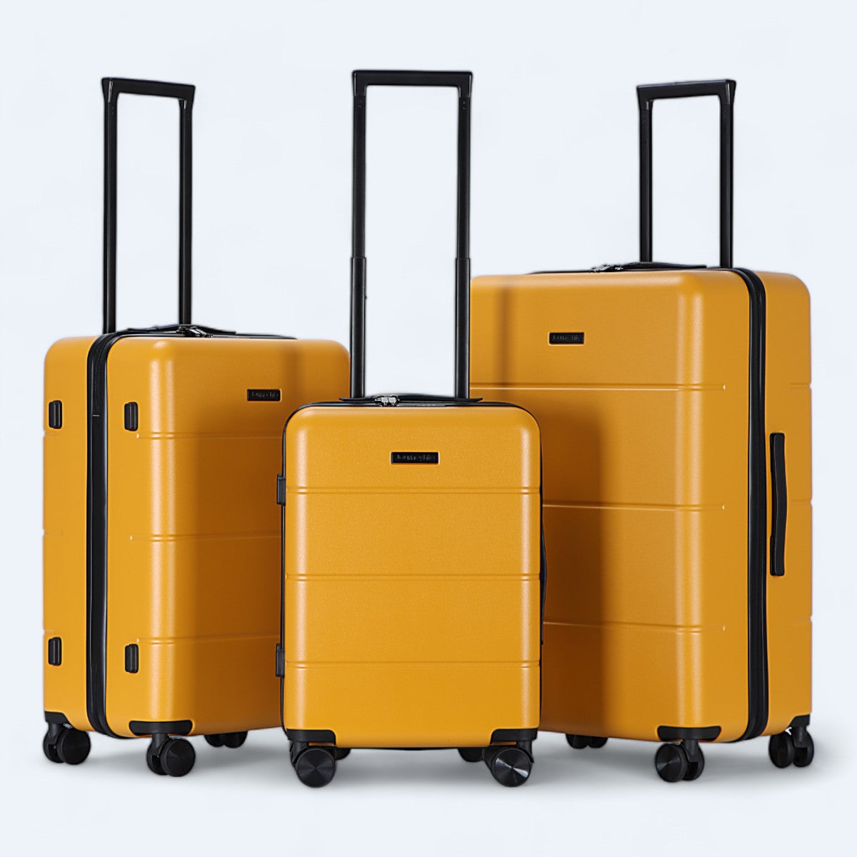 3-częściowy zestaw walizek twardych – Atlas Explorer-Żółty-S (38 L)-Trend Polska