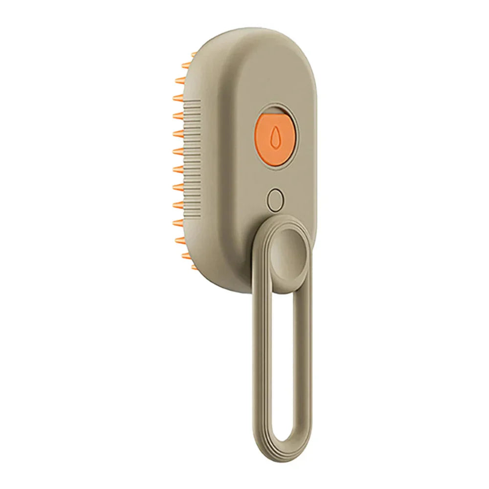 3-w-1 Elektryczna szczotka parowa do zwierząt - SteamPet-Khaki-Trend Polska