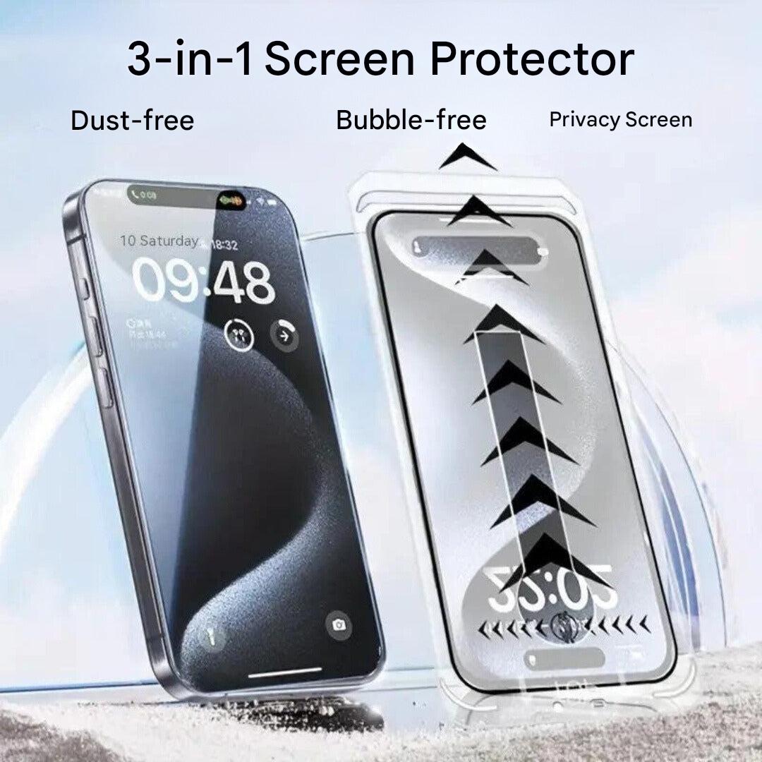3-w-1 ochronna folia na ekran iPhone – iShield Prywatność-iPhone 16-Trend Polska