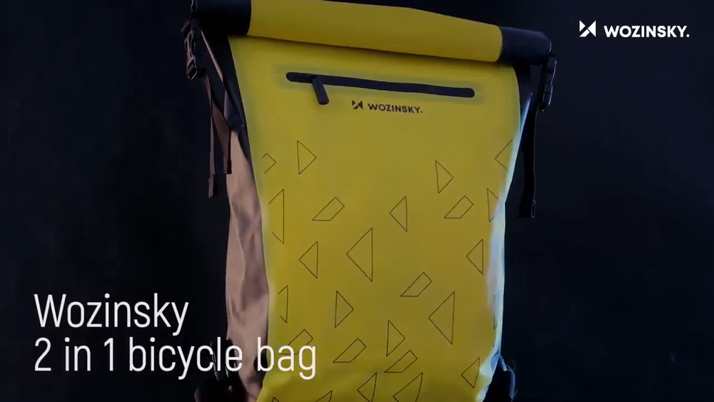 3-w-1 Torba rowerowa na bagażnik - Max-Czarny-Trend Polska