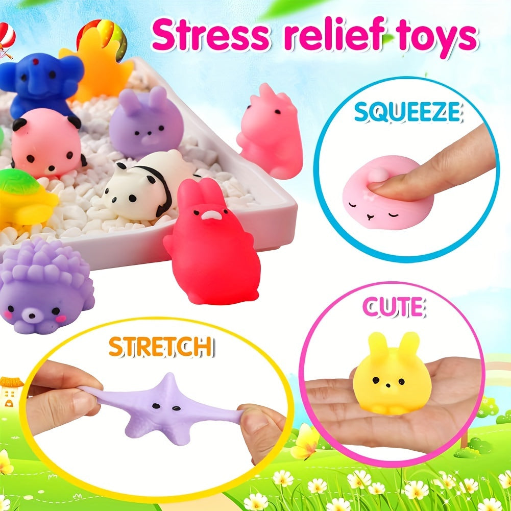 36 Uroczych Miękkich Zabawek Zwierząt - Kawaii Squeezies-Trend Polska